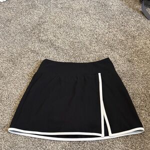 Activewear Black and White Women's Skort